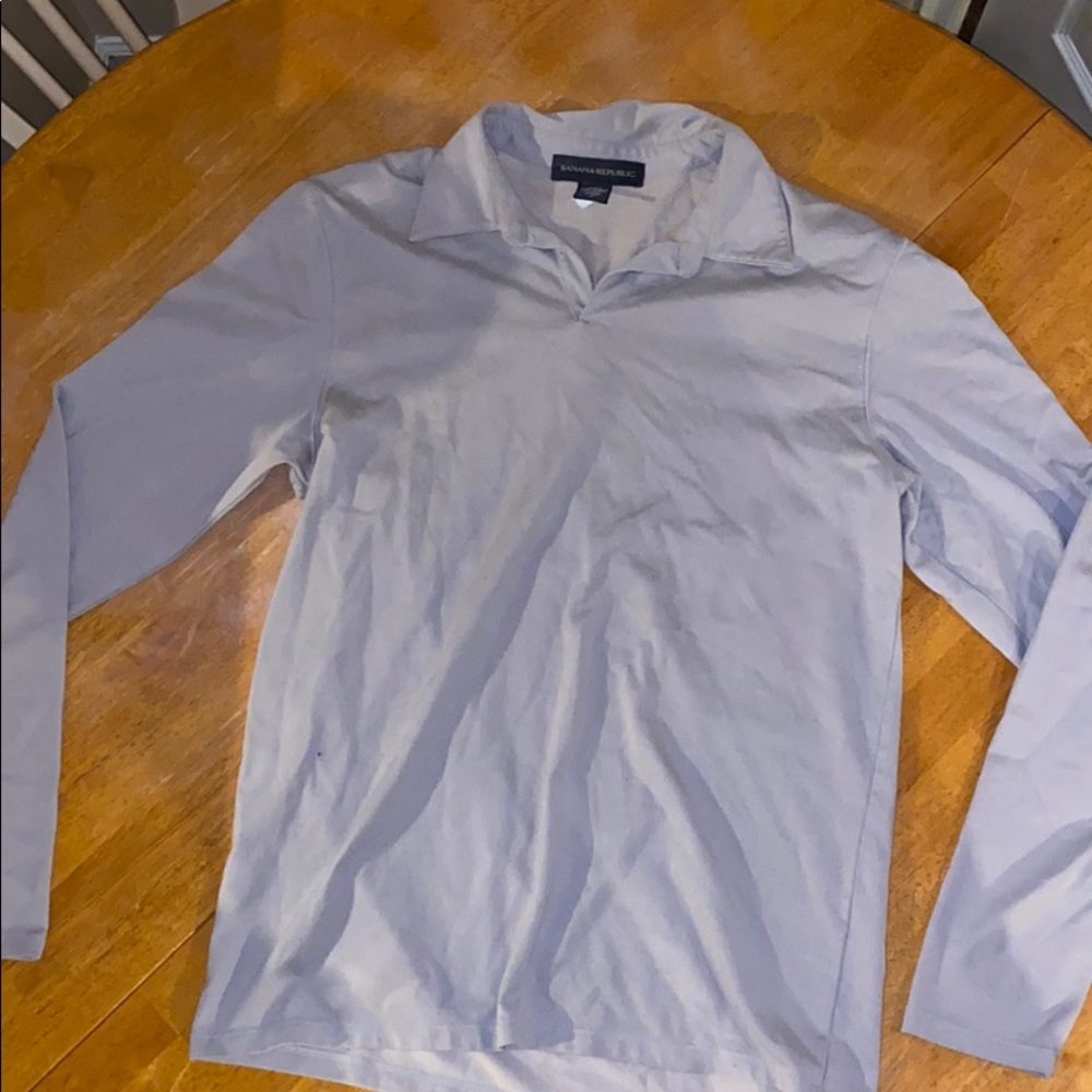 Long sleeved collared shirt
